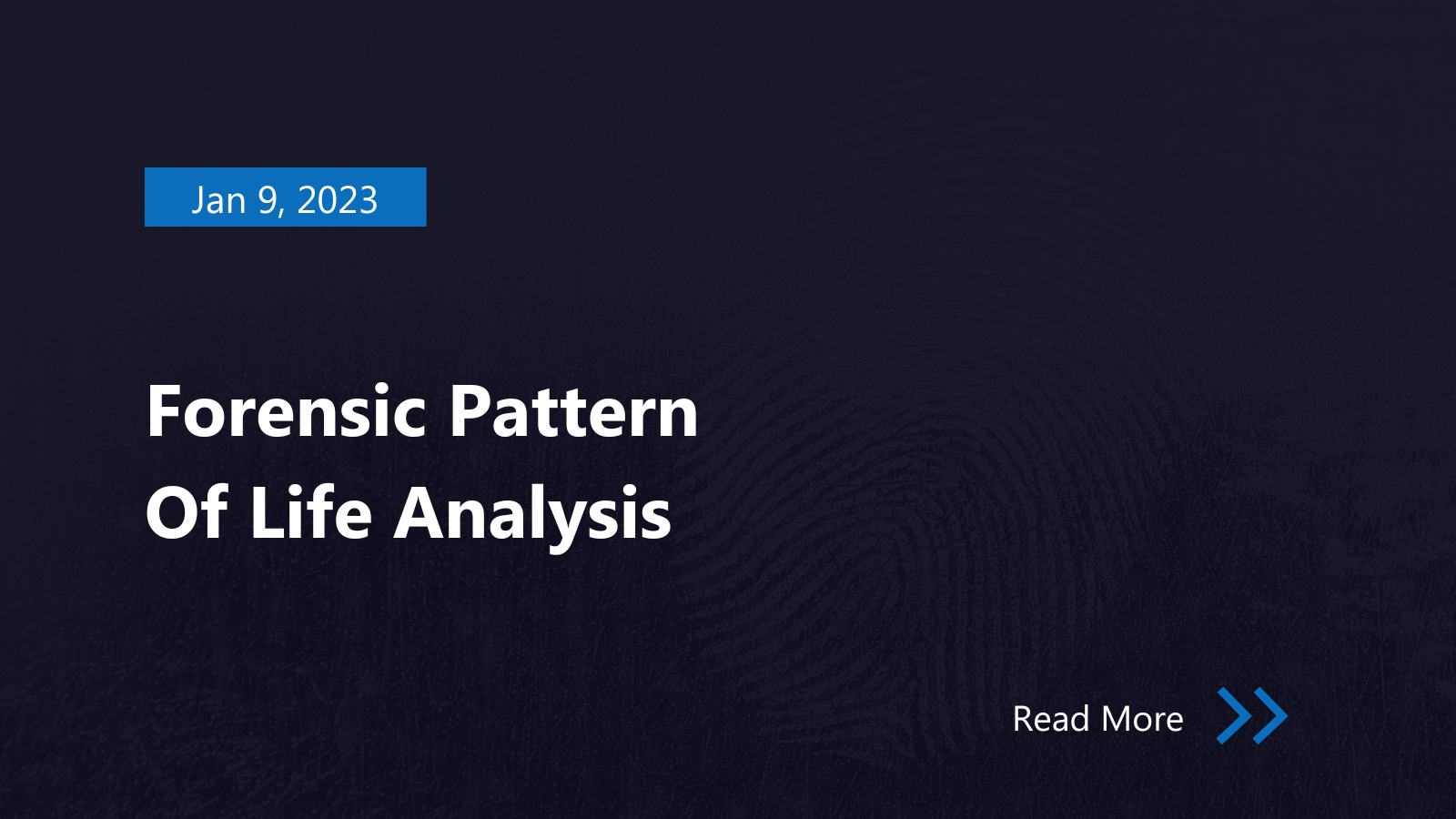 Forensic pattern of life analysis black cell fzco