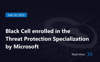 Black Cell enrolled in the Threat Protection Specialization by Microsoft